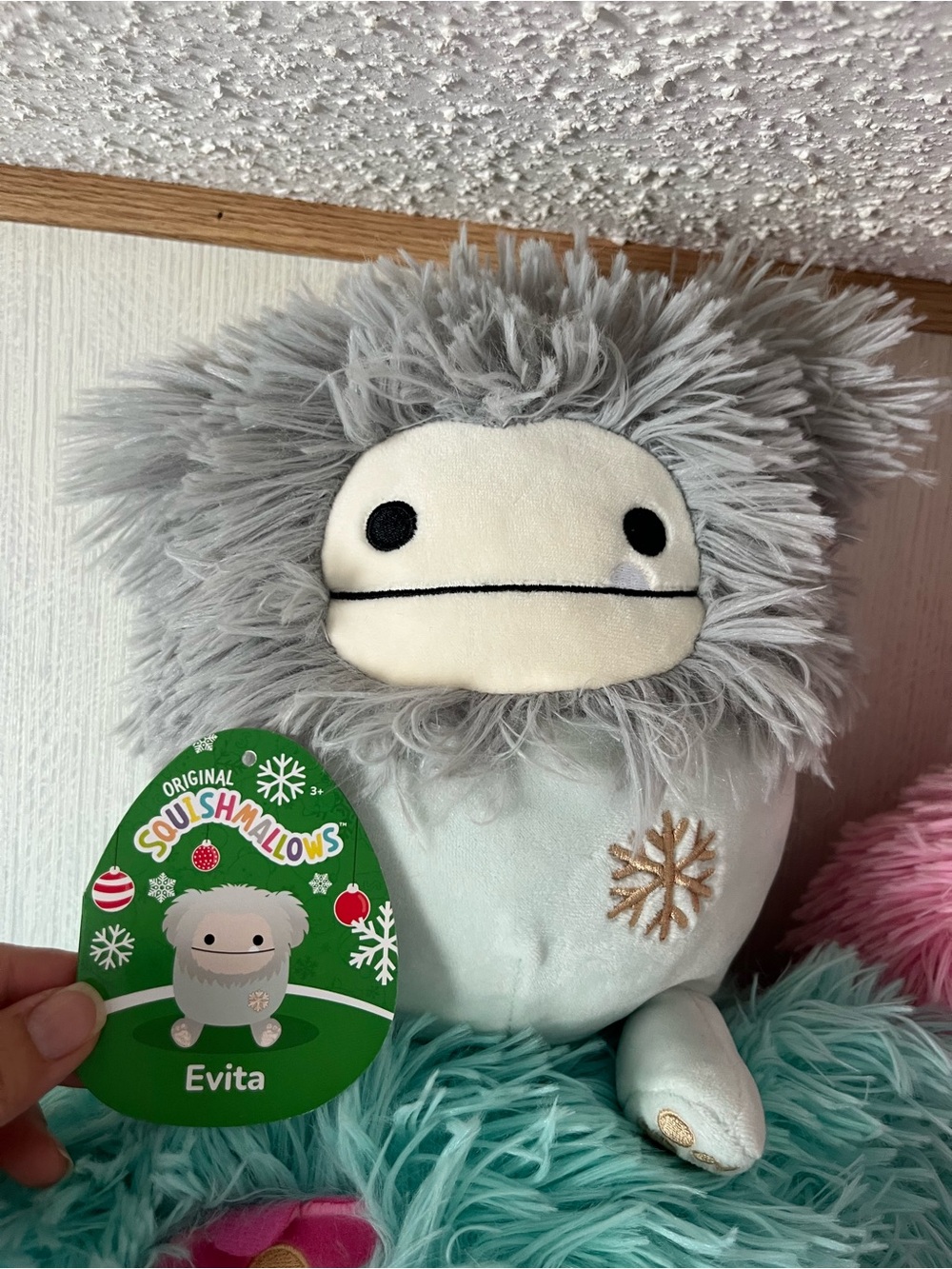 8” Evita snowflake Bigfoot squishmallow